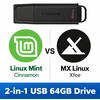 Linux USB Twin Pack (Linux Mint vs MX Linux)